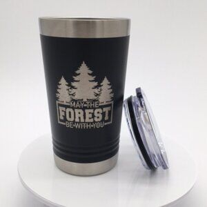 Polar Camel 16 oz. Customized With May the Forest be With You Pint Tumbler